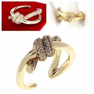 Goldring 17,00 mm. vergoldete Verlobung Xuping
