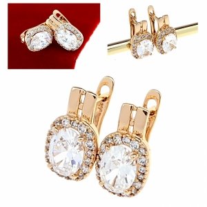 exklusive swarovski vergoldete ohrringe