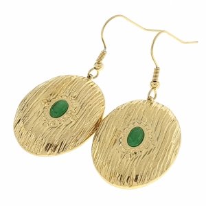 goldene Ohrringe aus Edelstahl