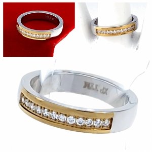Ring 19,00 mm, goldener Edelstahl
