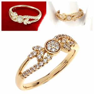 Goldring 18,60 mm. vergoldete Verlobung Xuping