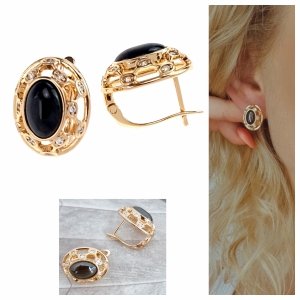 exklusive swarovski vergoldete ohrringe