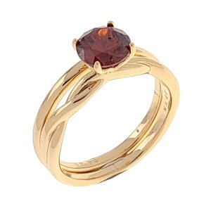 Goldring 17,00 mm. vergoldete Verlobung Xuping