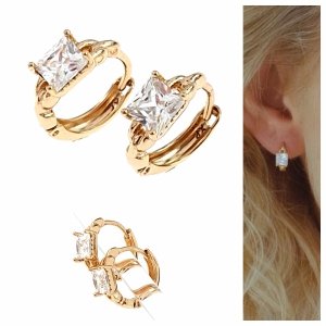 exklusive swarovski vergoldete ohrringe