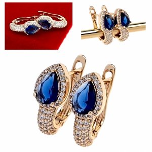 exklusive swarovski vergoldete ohrringe