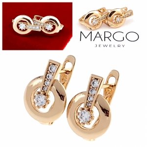 exklusive swarovski vergoldete ohrringe