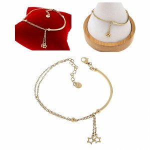 ARMBAND GOLD CELEBRITY EDELSTAHL