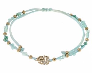 GOLDENES ARMBAND MIT EDELSTAHL 