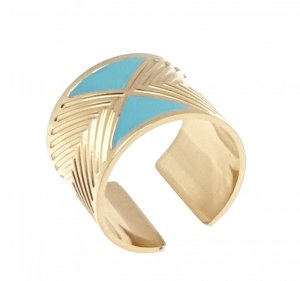 Ring 18,30 mm, goldener Edelstahl