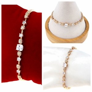 Armband aus 18 Karat vergoldetem Gold