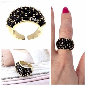 Goldring 17,00 mm. vergoldete Verlobung Xuping