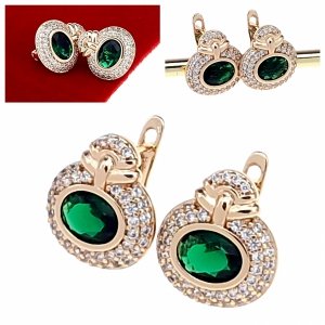exklusive swarovski vergoldete ohrringe