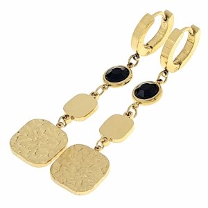 gold earrings made of stainless steel