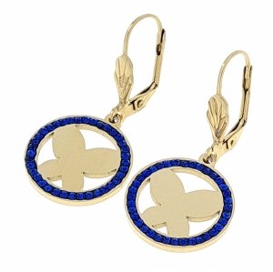 gold earrings made of stainless steel
