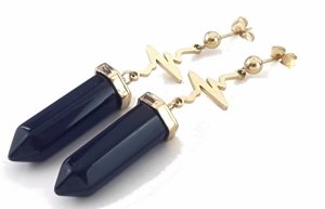 gold earrings made of stainless steel