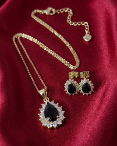 18k gold plated set pendant earrings xuping