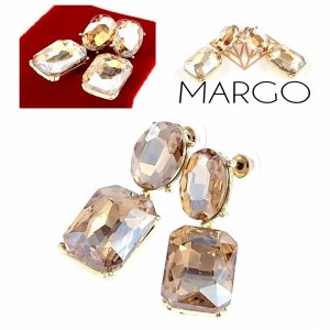 gold plated earrings with exclusive cubic zirconia