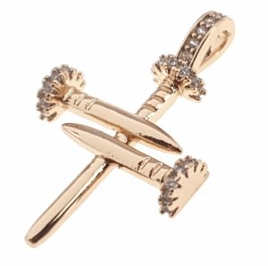 gold pendant 18k shiny xuping