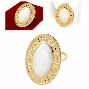ring 18,30mm gold stainless steel