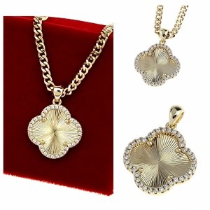 gold pendant 18k shiny xuping