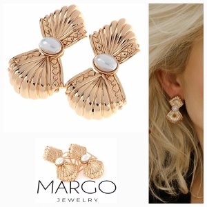 gold plated earrings with exclusive cubic zirconia