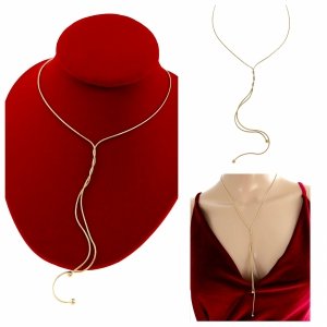 GOLD CHAIN NECKLACE celebrity STAINLESS STEEL 