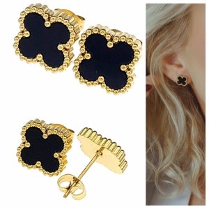 gold earrings made of stainless steel