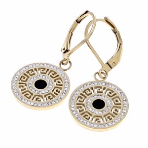 gold earrings made of stainless steel