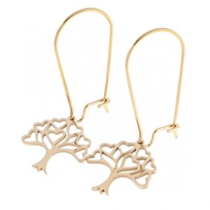 EARRINGS SILVER STAINLESS STEEL CELEBRITY