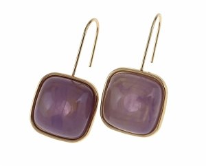 gold earrings made of stainless steel
