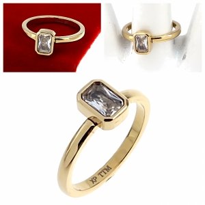 ring 19,00mm gold stainless steel