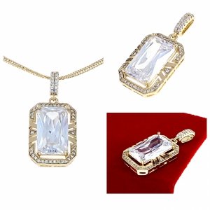 gold pendant 18k shiny xuping