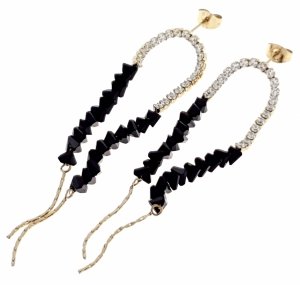 gold earrings made of stainless steel