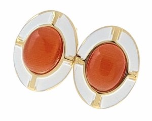 gold earrings made of stainless steel