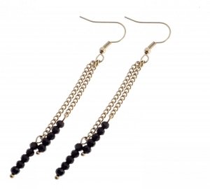 gold earrings made of stainless steel