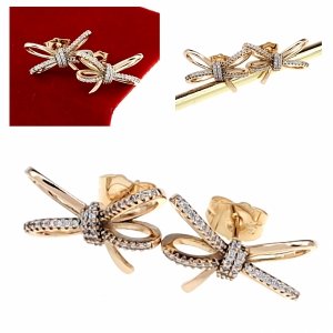 gold plated earrings with exclusive cubic zirconia
