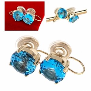 gold earrings made of stainless steel