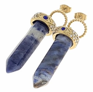 gold earrings made of stainless steel