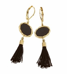 gold earrings made of stainless steel