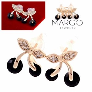 exclusive swarovski gold-plated earrings