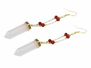 gold earrings made of stainless steel