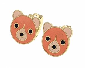 gold earrings made of stainless steel