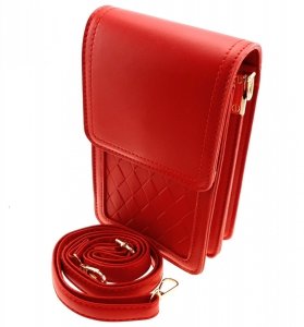 women's kidney bag, burgundy