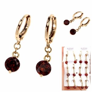 exclusive swarovski gold-plated earrings