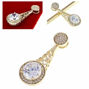 gold pendant 18k shiny xuping