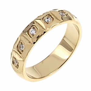 ring 19,00mm gold stainless steel