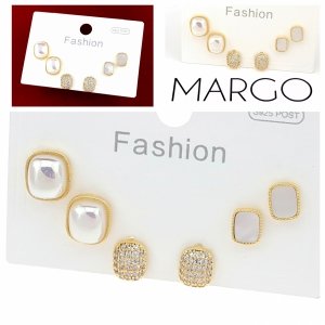 gold plated earrings with exclusive cubic zirconia