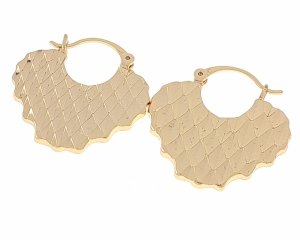 gold plated earrings with exclusive cubic zirconia