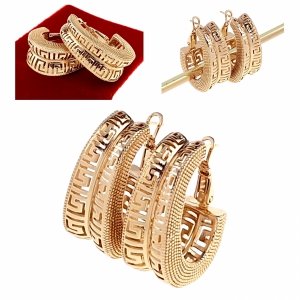 exclusive swarovski gold-plated earrings