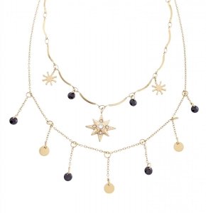 GOLD CHAIN NECKLACE celebrity STAINLESS STEEL